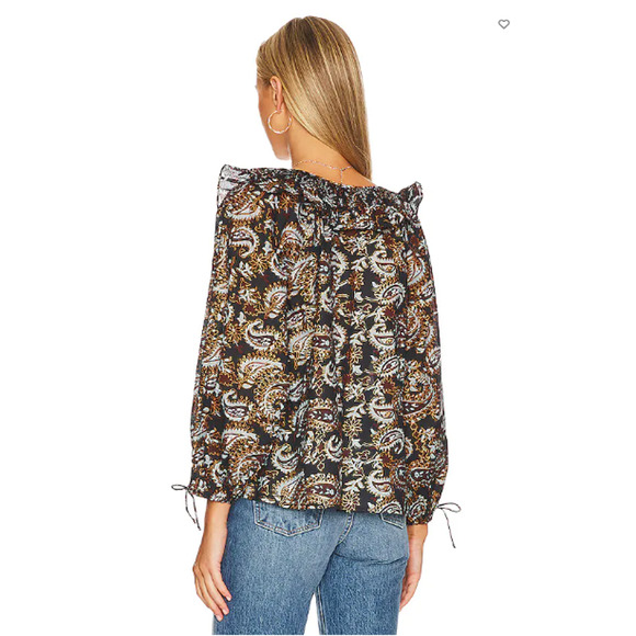 CLEOBELLA NWT Evereve Jillian Organic Cotton Long Sleeve Blouse // XS - Picture 4 of 14